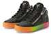 (W) Giuseppe Zanotti Mid-Top Kulit dan Paten 'Hitam' RW20003002