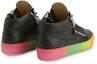 Purchase (W) Giuseppe Zanotti Mid-Top Kulit dan Paten 'Hitam' RW20003002