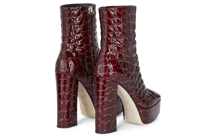 (W) Giuseppe Zanotti Morgana 'Burgundy Leather' 圖 4