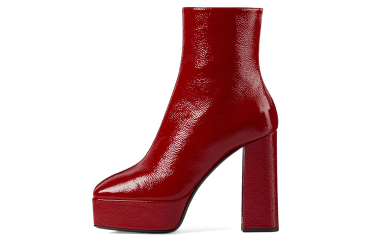 (W) Giuseppe Zanotti Morgana 'Red Leather Bootie'