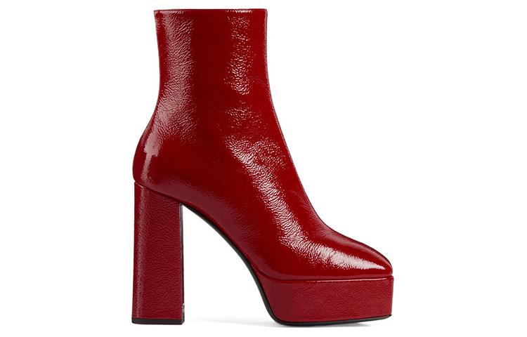(W) Giuseppe Zanotti Morgana 'Red Leather Bootie' 圖 2