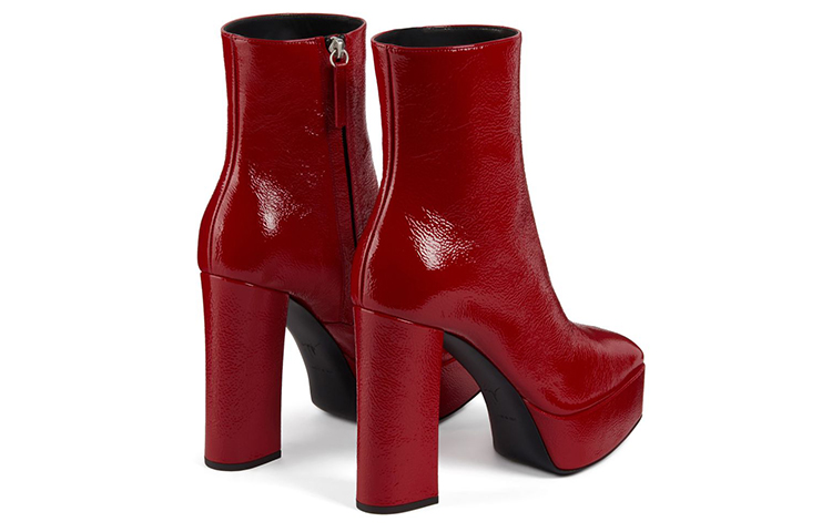 (W) Giuseppe Zanotti Morgana 'Red Leather Bootie' 圖 4