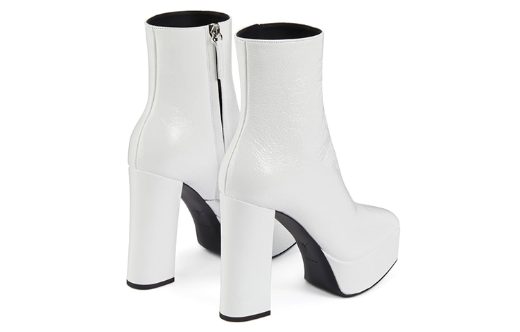 (W) Giuseppe Zanotti Morgana 'White Leather Boot' 圖 4