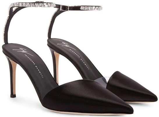 (Women) Giuseppe Zanotti Nantes 'Black Pointed Toe Stiletto' I250002010 Order (Women) Giuseppe Zanotti Nantes 'Black Pointed Toe Stiletto' I250002010