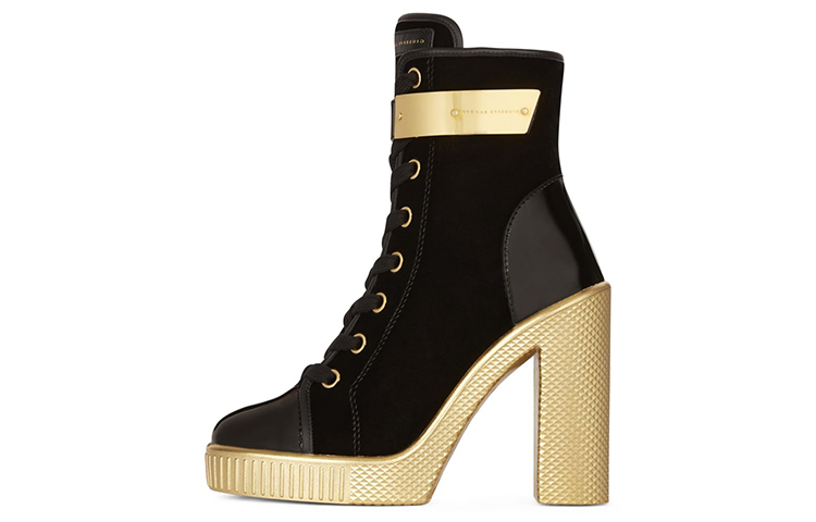 (W) Giuseppe Zanotti Nidir 'Black Gold Velvet'