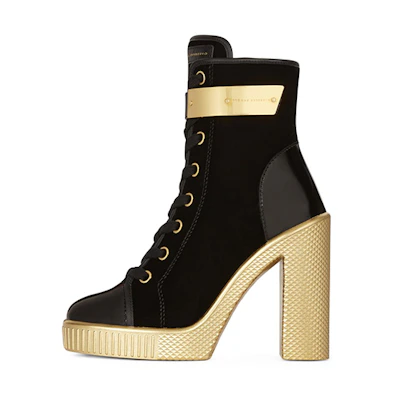 (W) Giuseppe Zanotti Nidir 'Black Gold Velvet'