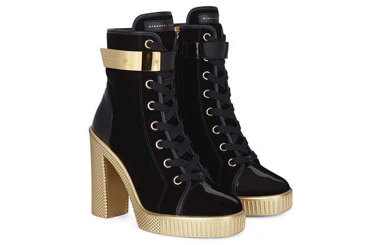 (W) Giuseppe Zanotti Nidir 'Black Gold Velvet' 圖 3