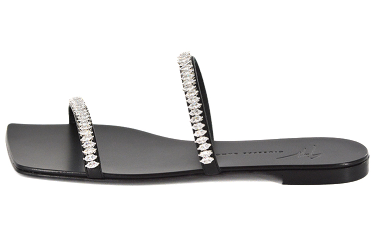(Women) Giuseppe Zanotti Open-Toe Flat Sport Sandals 'Black' E100053001