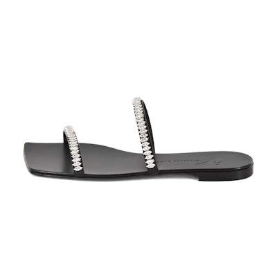 (W) Giuseppe Zanotti Open-Toe Flat Sport Sandals 'Black'