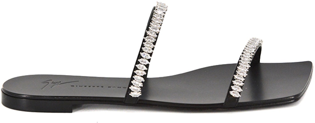 (Women) Giuseppe Zanotti Open-Toe Flat Sport Sandals 'Black' E100053001 Order (Women) Giuseppe Zanotti Open-Toe Flat Sport Sandals 'Black' E100053001
