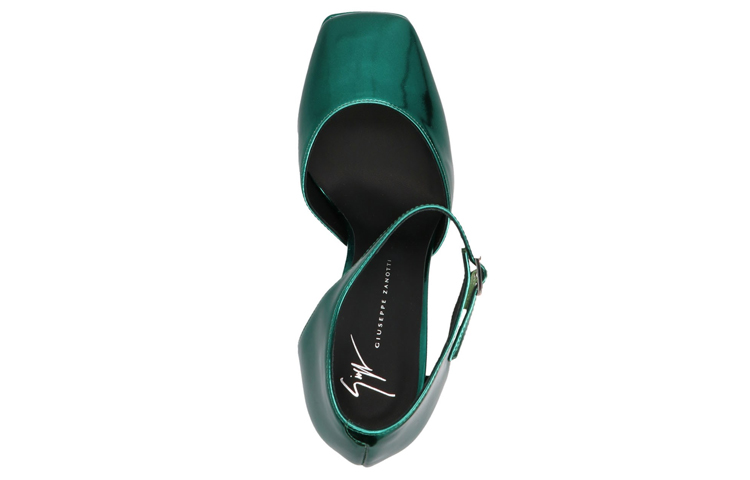 (W) Giuseppe Zanotti Plexiglas 'Green Chunky Heel' 圖 4