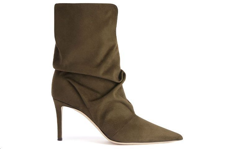 (W) Giuseppe Zanotti Pointed Toe Stiletto Booties 'Military Green' 圖 2
