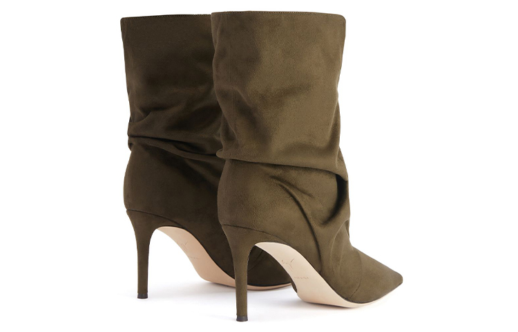 (W) Giuseppe Zanotti Pointed Toe Stiletto Booties 'Military Green' 圖 5
