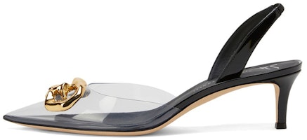 (Women) Giuseppe Zanotti PVC Pointed-Toe Stiletto 5cm 'Black' E250011004 (Women) Giuseppe Zanotti PVC Pointed-Toe Stiletto 5cm 'Black' E250011004