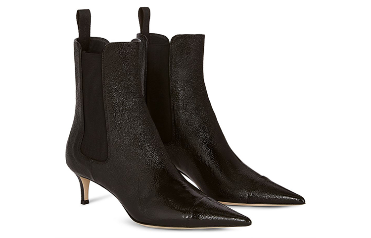 (W) Giuseppe Zanotti Raymonda 'Black Leather Point-Toe Boots' 圖 2