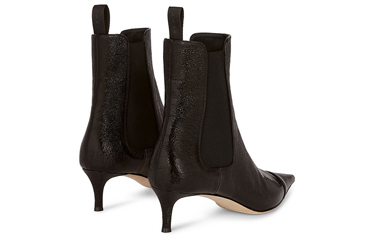 (W) Giuseppe Zanotti Raymonda 'Black Leather Point-Toe Boots' 圖 3
