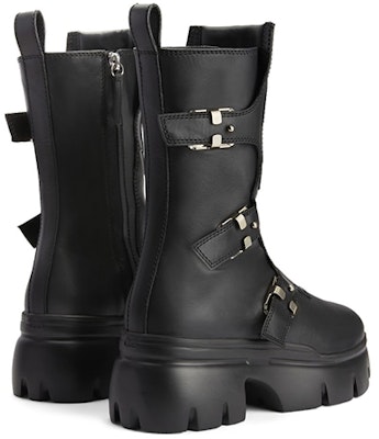 (Women) Giuseppe Zanotti Romey 'Black Leather Biker' I170027001 Lookbook (Women) Giuseppe Zanotti Romey 'Black Leather Biker' I170027001