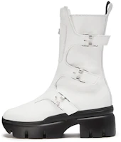 (Women) Giuseppe Zanotti Romey 'White Biker Boot' I170027002 (Women) Giuseppe Zanotti Romey 'White Biker Boot' I170027002