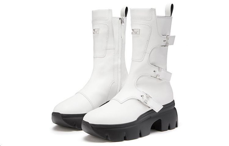 Shop (Women) Giuseppe Zanotti Romey 'White Biker Boot' I170027002