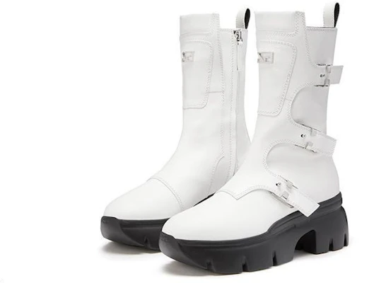 (Women) Giuseppe Zanotti Romey 'White Biker Boot' I170027002 Shop (Women) Giuseppe Zanotti Romey 'White Biker Boot' I170027002