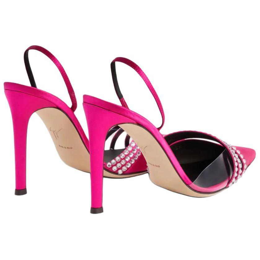 (W) Giuseppe Zanotti Satin Point 105 'Pink Crystal' 圖 4