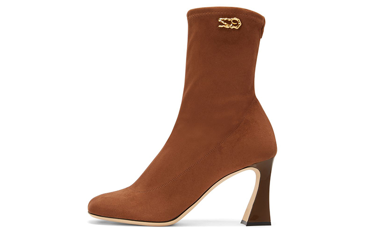 (W) Giuseppe Zanotti Short Boot 8.5cm 'Brown Slip-On'