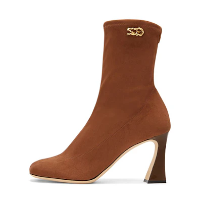 (W) Giuseppe Zanotti Short Boot 8.5cm 'Brown Slip-On'