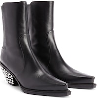 (W) ジュゼッペザノッティ レザーショートブーツ (黒) I370021001 Shop (W) ジュゼッペザノッティ レザーショートブーツ (黒) I370021001