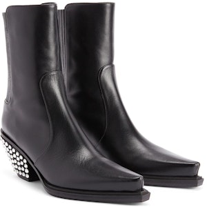 (W) Giuseppe Zanotti Sepatu Boot Pendek 'Kulit Hitam' I370021001 Shop (W) Giuseppe Zanotti Sepatu Boot Pendek 'Kulit Hitam' I370021001