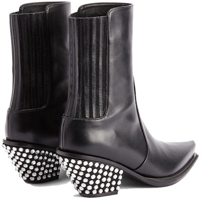 (Women) Giuseppe Zanotti Short Boot 'Black Leather' I370021001 Purchase (Women) Giuseppe Zanotti Short Boot 'Black Leather' I370021001