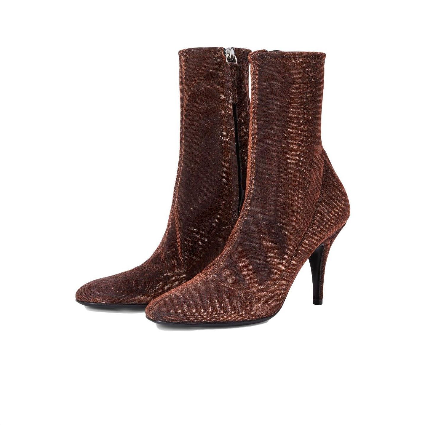 Shop (Women) Giuseppe Zanotti Short Boots 'Brass Zipper Stiletto' I270007006