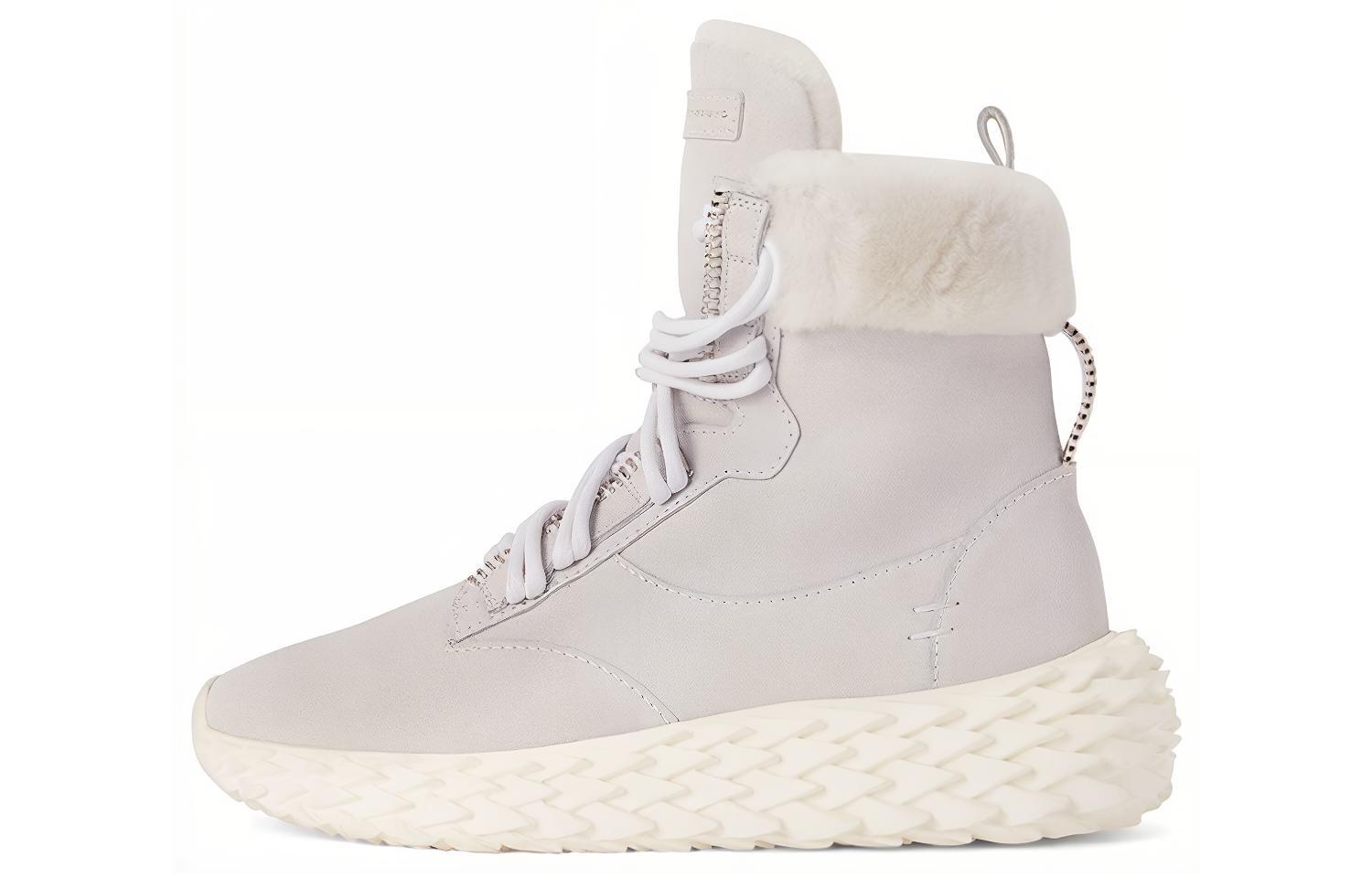 (W) Giuseppe Zanotti Short Boots 'Grey Decorative Zipper'