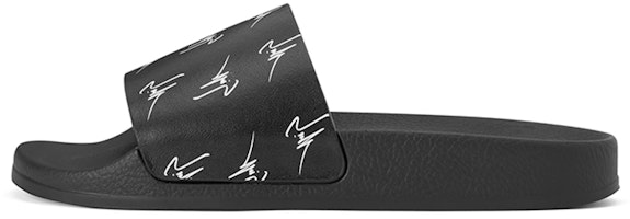 (Women) Giuseppe Zanotti Slide 'Black Print Comfort' RW00108H01 (Women) Giuseppe Zanotti Slide 'Black Print Comfort' RW00108H01