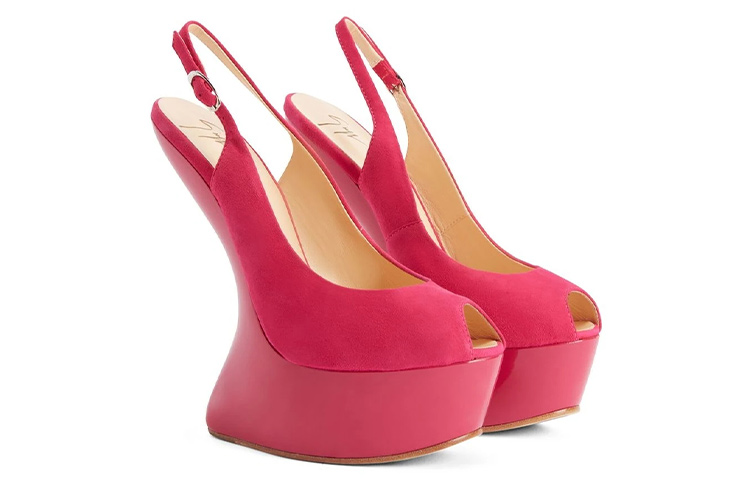 (W) Giuseppe Zanotti Sneaker Wedge 'Pink Buckle' 圖 3