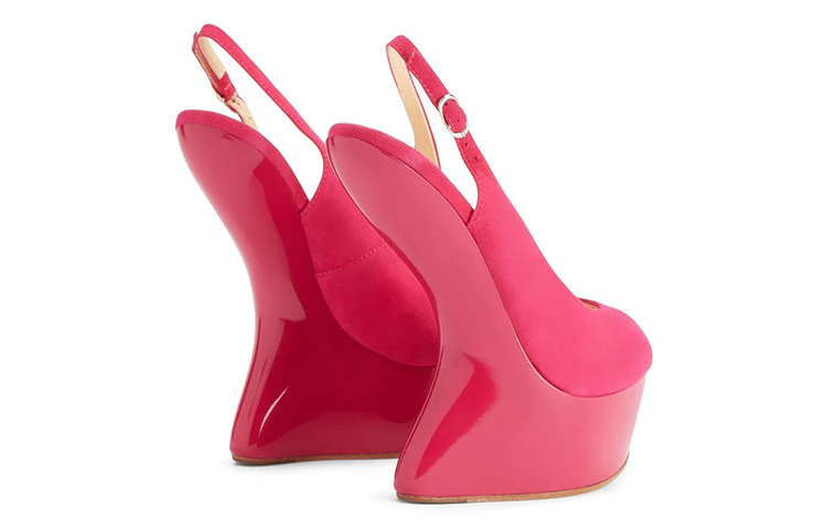 (W) Giuseppe Zanotti Sneaker Wedge 'Pink Buckle' 圖 4