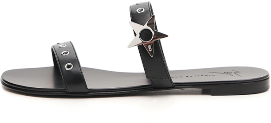 朱塞佩·薩諾第 五角星涼鞋 女款 黑色 Buy 朱塞佩·薩諾第 五角星涼鞋 女款 黑色