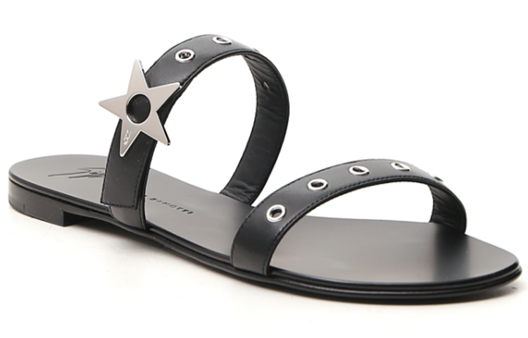 Order 朱塞佩·薩諾第 五角星涼鞋 女款 黑色