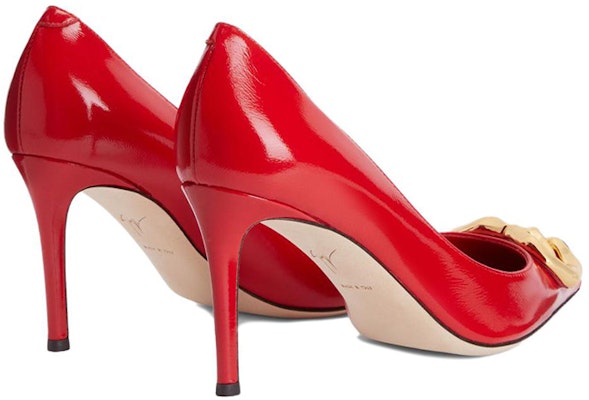 giuseppe zanotti/GZ Logozalì 皮革 尖頭淺口 細跟 高筒鞋 女款 紅色 Lookbook giuseppe zanotti/GZ Logozalì 皮革 尖頭淺口 細跟 高筒鞋 女款 紅色