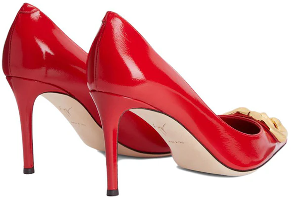(Women) Giuseppe Zanotti Stiletto Pumps 'Red Logo' I260005002 Shop (Women) Giuseppe Zanotti Stiletto Pumps 'Red Logo' I260005002