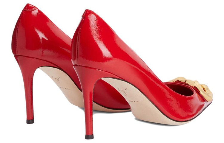 Shop (W) 주세페 자노티 레드 로고 스틸레토 펌프스 I260005002