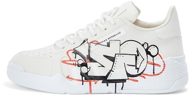 (Women) Giuseppe Zanotti Talon Low 'White Leather' RW30025002 (Women) Giuseppe Zanotti Talon Low 'White Leather' RW30025002