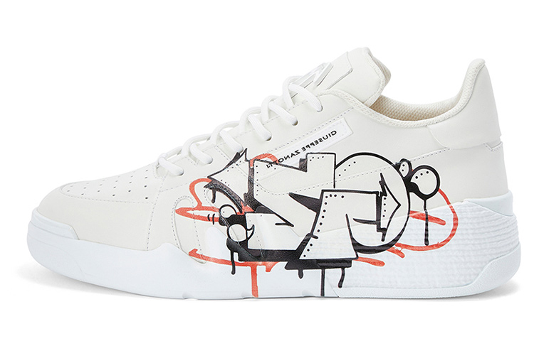 (Women) Giuseppe Zanotti Talon Low 'White Leather' RW30025002