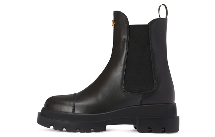 Buy 朱塞佩·萨诺第/GZ Tankie Beatle 皮革 弹性侧边 切尔西靴 女款 黑色