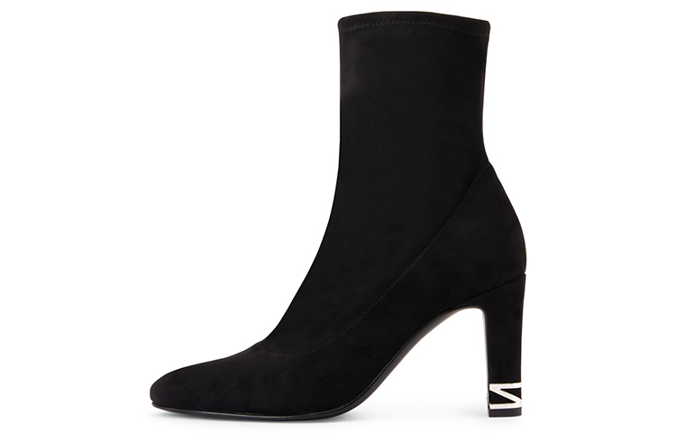 (W) Giuseppe Zanotti Teodora 'Black Synthetic Fabric'