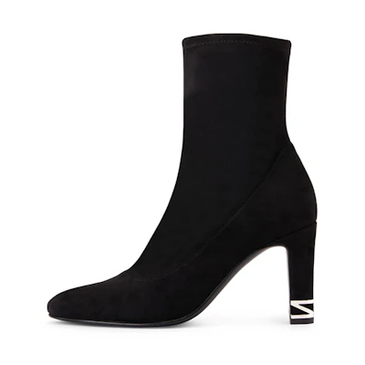 (W) Giuseppe Zanotti Teodora 'Black Synthetic Fabric'