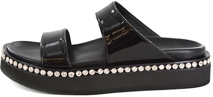 (Women) Giuseppe Zanotti Thick Sole Comfort Sport Sandal 'Black Leather' E100093003 (Women) Giuseppe Zanotti Thick Sole Comfort Sport Sandal 'Black Leather' E100093003