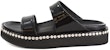 (W) Giuseppe Zanotti Sandal Sukan Tebal Kulit Hitam E100093003