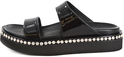 (Women) Giuseppe Zanotti Thick Sole Comfort Sport Sandal 'Black Leather' E100093003 (Women) Giuseppe Zanotti Thick Sole Comfort Sport Sandal 'Black Leather' E100093003