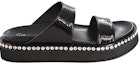 Order (W) Giuseppe Zanotti Sandal Sukan Tebal Kulit Hitam E100093003