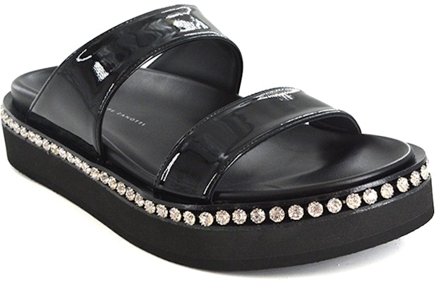 (Women) Giuseppe Zanotti Thick Sole Comfort Sport Sandal 'Black Leather' E100093003 Lookbook (Women) Giuseppe Zanotti Thick Sole Comfort Sport Sandal 'Black Leather' E100093003